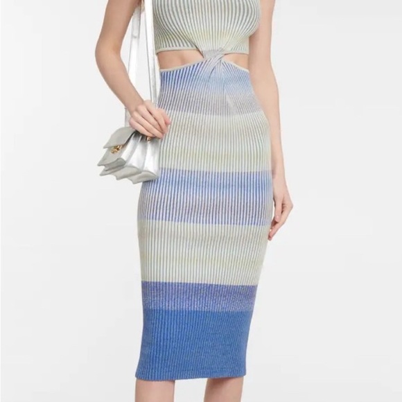 Jonathan Simkhai Colleen Waist Cut Out Midi Dress - Picture 1 of 6